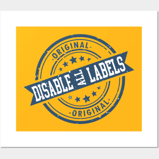 Disable all Labels Posters and Art